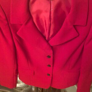 TAHARI SUIT JACKET RED COLOR SIZE 8 PC 1